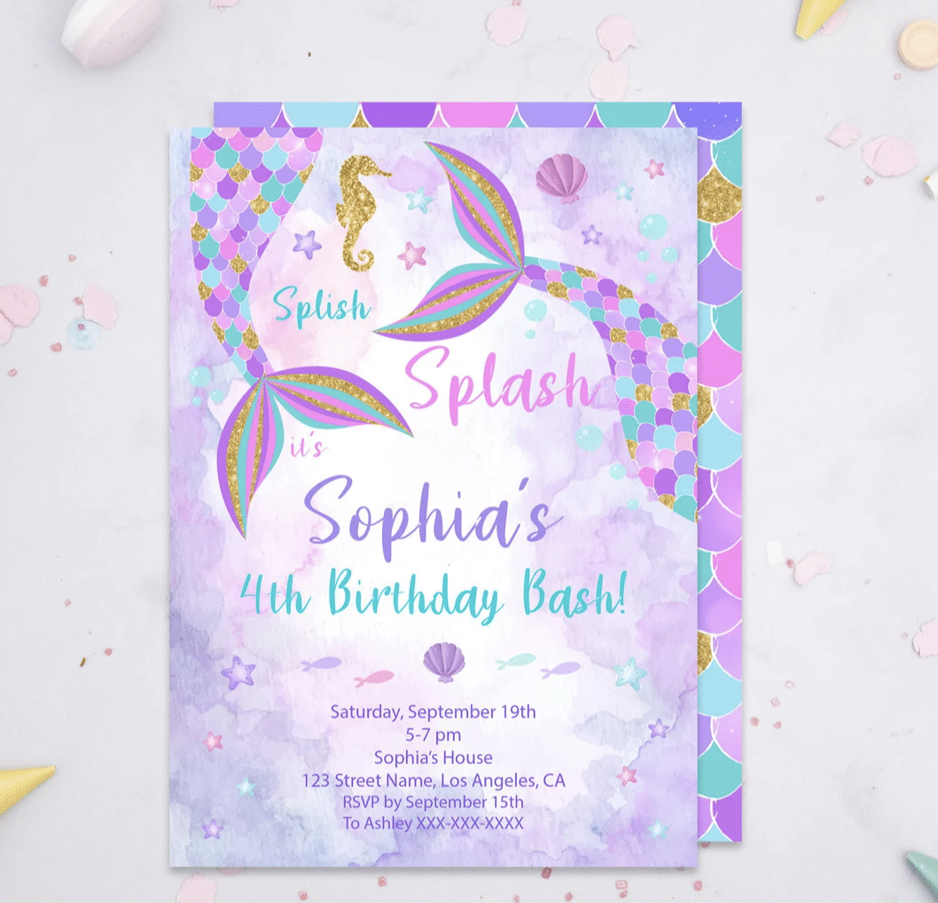 mermaid-birthday-party-ideas-invite